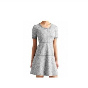 Athleta En Route gray a-line fit & flare mini dress S